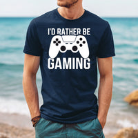 Load image into Gallery viewer, "I'd Rather Be Gaming"- Mens Short Sleeve T shirt
