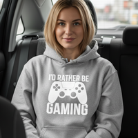Load image into Gallery viewer, “I’d Rather Be Gaming” Women’s Hoodie
