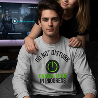 Load image into Gallery viewer, “Do Not Disturb — Gaming Mode In Progress” Men’s Long Sleeve Tee